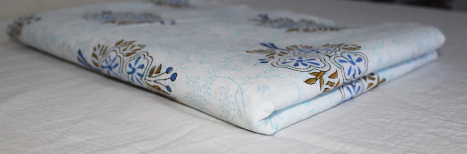 Indian Traditional Handblock Print Fabric By Yard Running Loose Cotton Fabric  - image 3 of 4