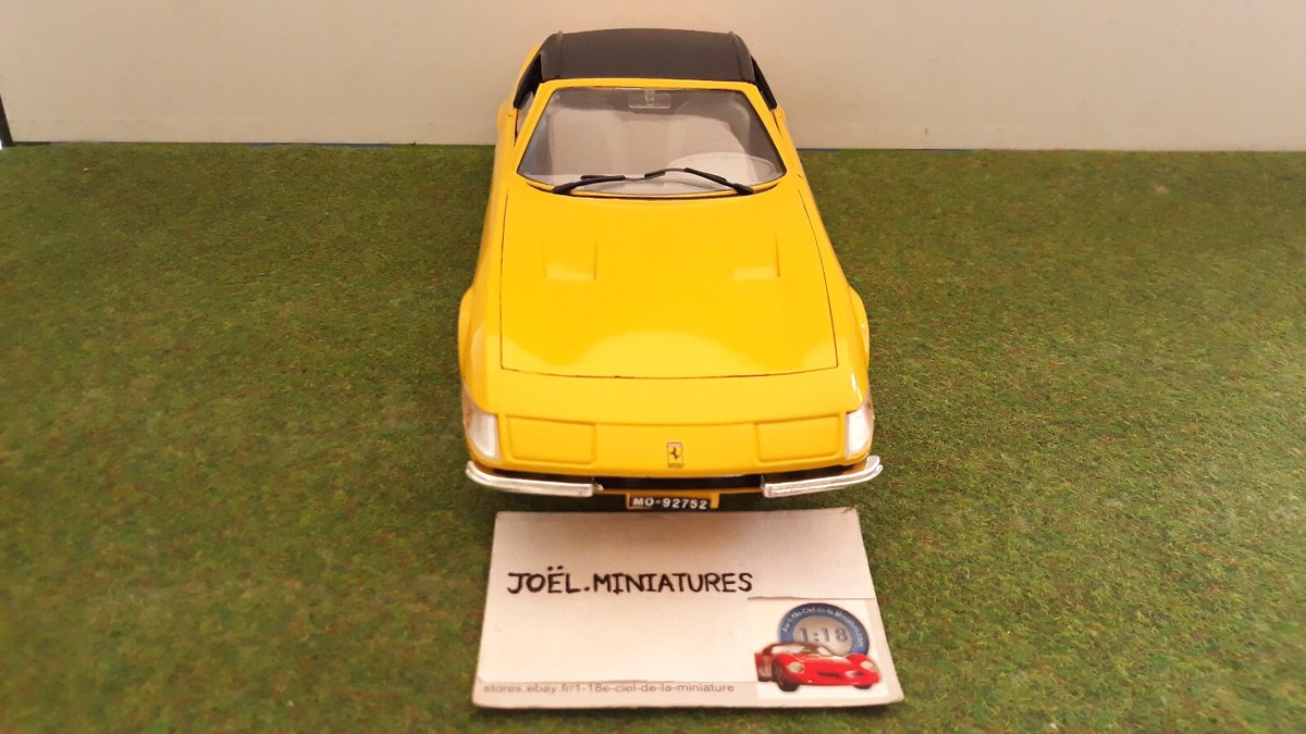 Ferrari 365 GTS/4 Daytona 1969 Cabriolet - Modèle Réduit 1/18 GIODI - Rouge - Très Bon état
