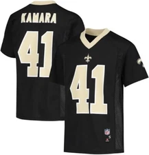 Alvin Kamara New Orleans Saints MID TIER NFL Jersey Black YOUTH Small