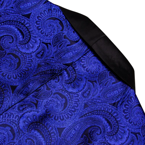 Para Hombres Floral Esmoquin Cena Chaqueta Calce Regular Chal Solapa Paisley Baile de graduación Fiesta Traje - Imagen 119 de 236