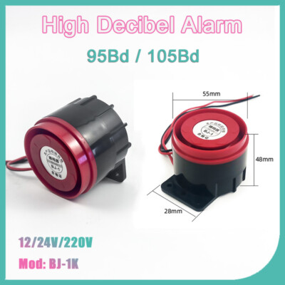 95Bd/105Bd Hochdezibel-Alarm 12/24/220V Einbrecher-Summer Hupe PC flammhemmend