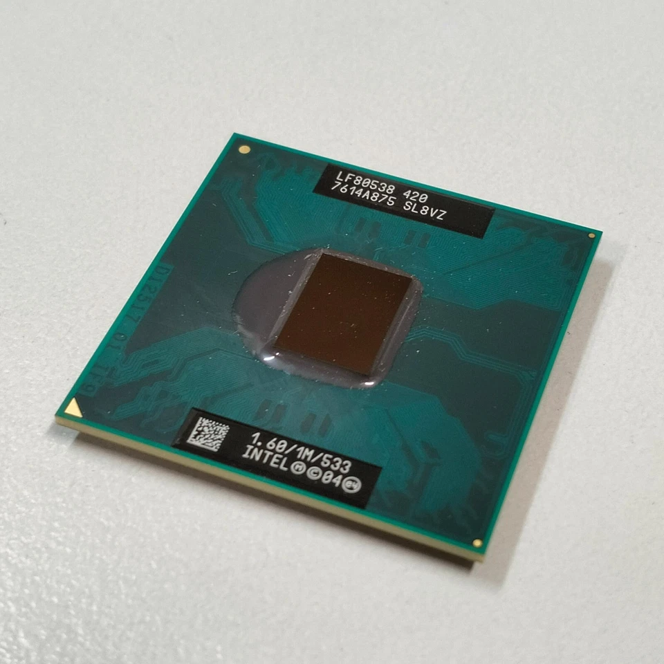 Intel Celeron M 420 CPU 1.6 GHz 1MB L2 27W 1-Core Processor Socket 478 SL8VZ - Image 2 of 4