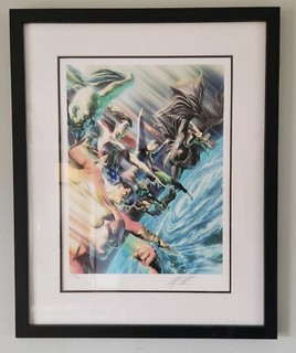 JLA "Protectors of the Universe" 22"x27" Giclee Art Print (2007 DC) Alex Ross