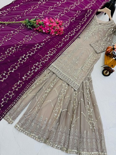 Pakistani Salwar Kameez Ready To Wear Suits Indian Wedding Party Wear Dress New - Picture 3 of 5
