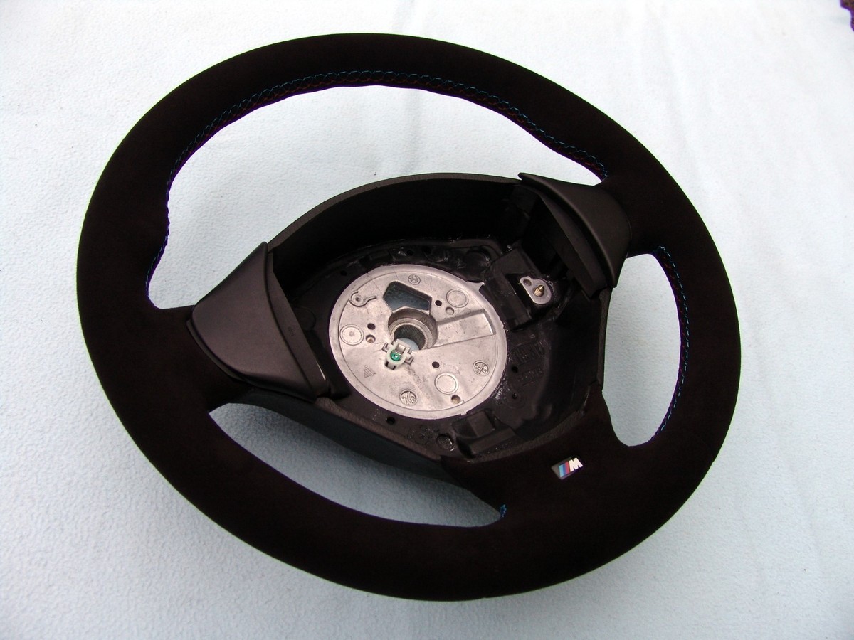 BMW M TECHNIC SPORTS STEERING WHEEL, E36 M3, NEW ALCANTARA, 3
