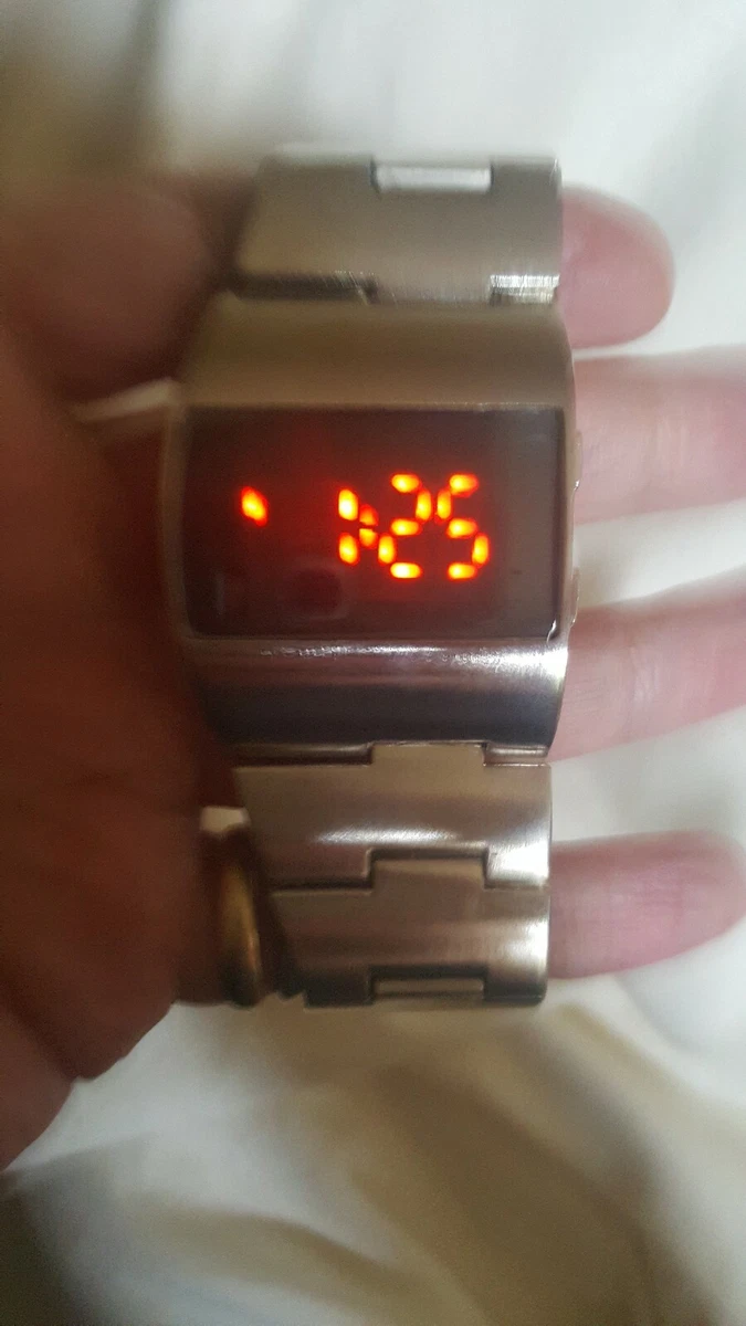 Vintage digital watch red led clearance