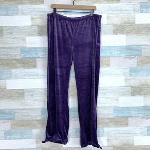 Calça De Moletom Adidas atlética Tecido Aveludado Roxo bainha de cordão Cinch Jogger Lounge Feminina Xl | eBay