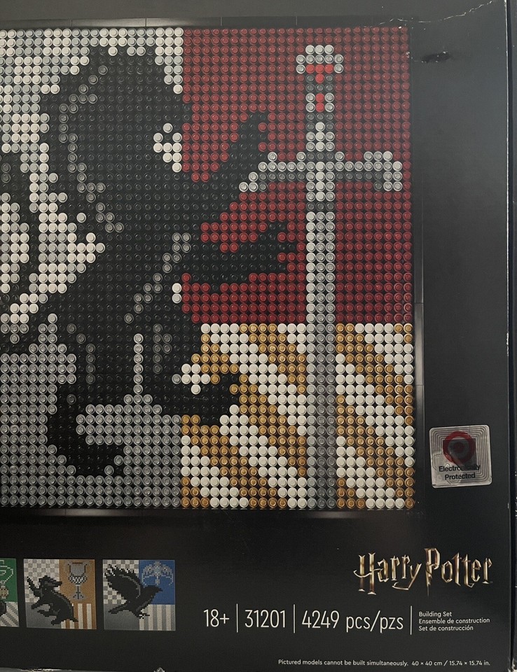 New LEGO Art Harry Potter Hogwarts Crests (31201) 4249 Piece Building
