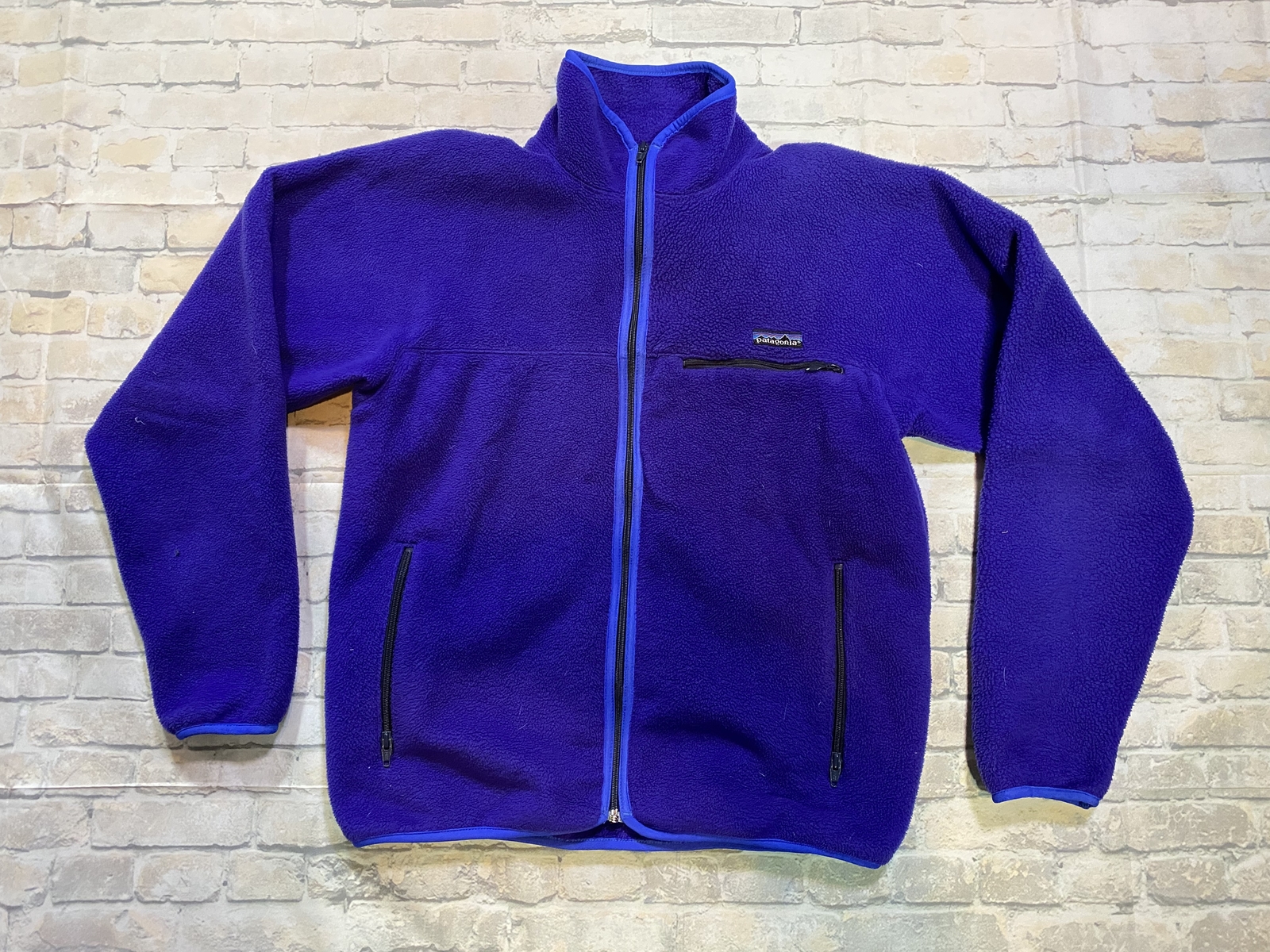 Vintage Patagonia Full Zip Purple Fleece Men's Si… - image 1