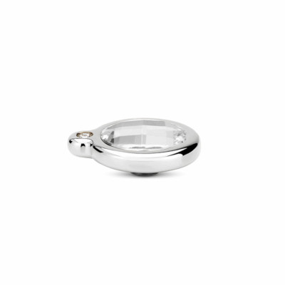 Melano Vivid Meddy´s VM44 SS Kristall Aufsatz für Vivid Ring Edelstahl m Zirkon