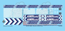 AMRoad Silver Streak Movie Train Decals Navy Blue HO Scale