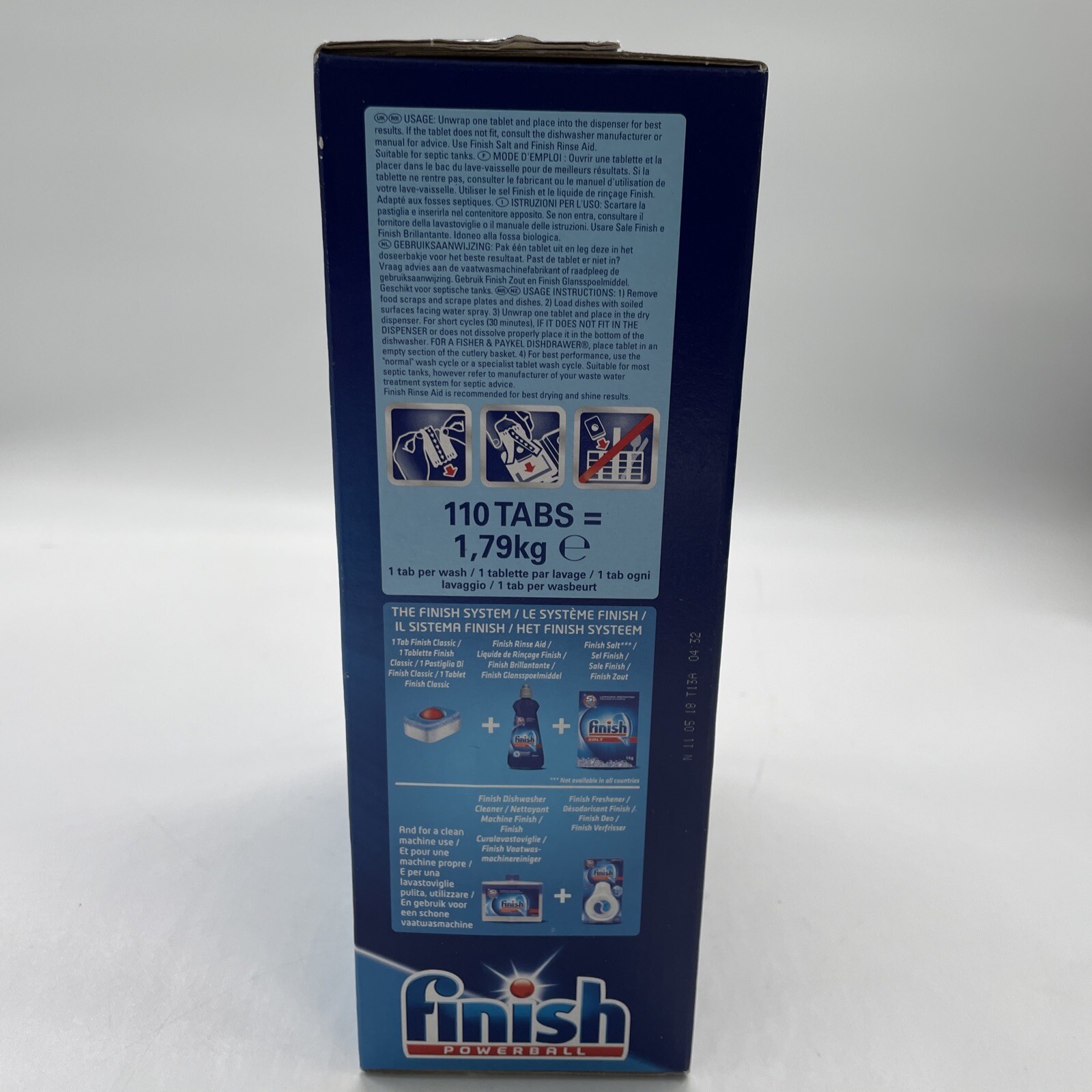 Finish Powerball Classic 110 tabs Automatic Dishwasher Detergent eBay