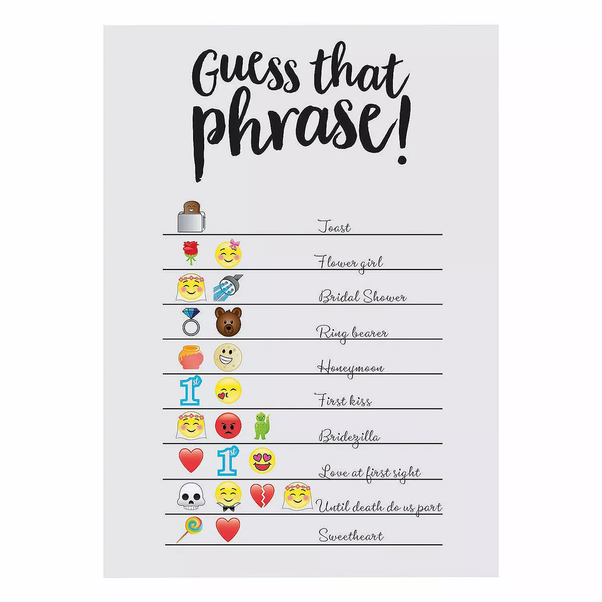 Emoji Phraseology - Back 2 School Edition