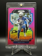 2021 Panini Prizm NFL Jermar Jefferson Pink Prizm RC Mint Detriot Lions Rookie