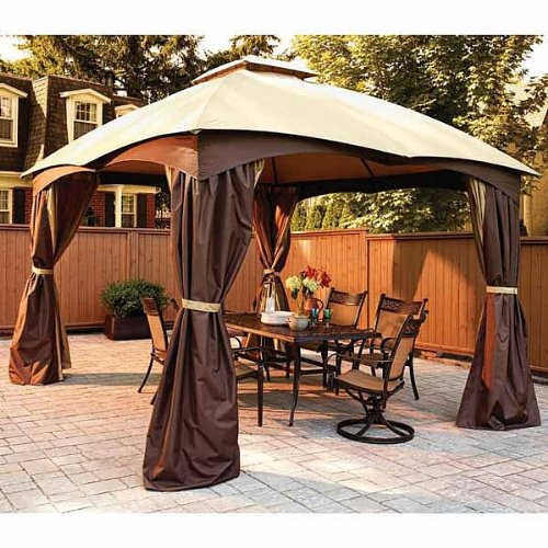 Garden Winds Canopy for Allen Roth 10x12 Gazebo Standard 350 Beige