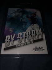 2022 Panini Absolute Baseball Wander Franco By Storm Rookie Card #BYS-1