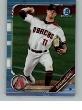 2019 Bowman Draft Matt Mercer BDC-55 Chrome Sky Blue Refractor