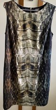 Vince Camuto Women's Sleeveless Body Con Dress Snake Python Size 14 New W/O Tags