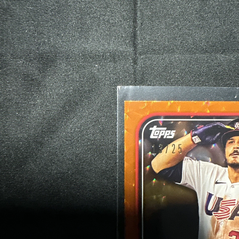NOLAN ARENADO Orange Cracked Ice 13/25 2023 Topps World Baseball Classic #49 - Image 2 of 4