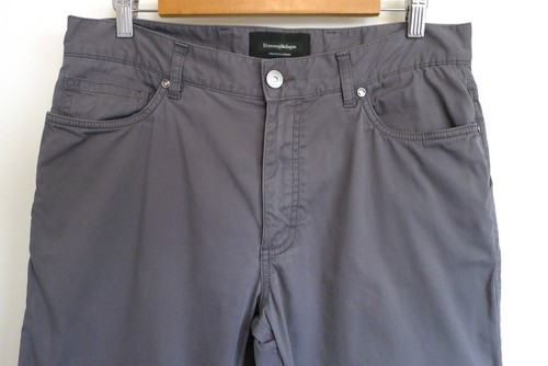 Zegna steingrau Stretch Baumwolle fünf Taschen Twill Hose Jeans Nordstrom 34 $ 750 - Bild 3 von 9