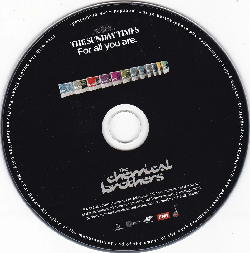 THE CHEMICAL BROTHERS ( THE SUNDAY TIMES Newspaper CD ) - Bild 3 von 3