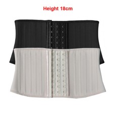 7 inch Latex Waist Cinch Trainer Corset 25 Steel Bone Underbust Corsets Bustiers