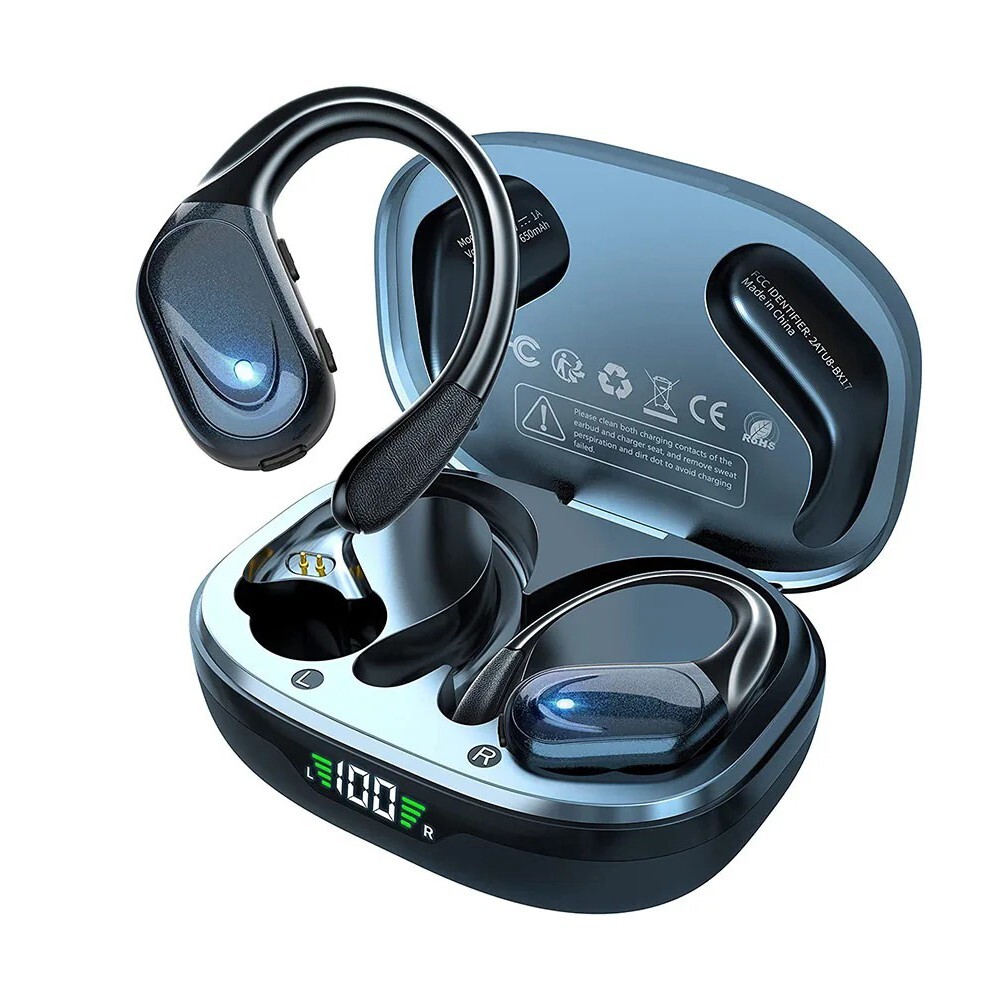 Wireless Earbuds Sport Bluetooth 5.3 Headphones Bass Stereo Noise Canceling-image