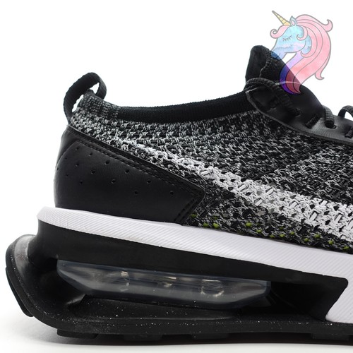 Mens Nike Air Max Flyknit Racer Oreo Black White Sneakers DJ6106 001 New - Picture 13 of 20