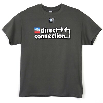 Mopar Direct Connection Men's T-Shirt Gray Dodge Chrysler Plymouth