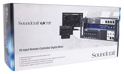 Soundcraft Ui16 16 Input Digital Wifi Mixer+App Control+Recording Ui 16+RockShip - Picture 6 of 11