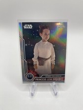 Princess Leia Organa 2023 Topps Chrome Star Wars Refractor Parallel 17