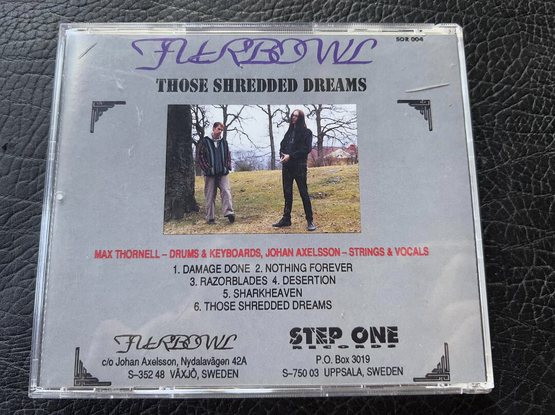FURBOWL Those Shredded Dreams ORG 1ST CD Step One Records