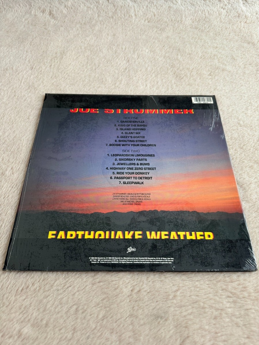 米LP Joe Strummer Earthquake Weather FE45372 EPIC /00260 JOE STRUMMER Earthquake Weather LP 1989 Epic USA Shrink THE