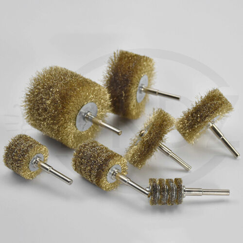 Drahtbürsten Messing Rundbürste Scheibenbürste Messingbürste 3mm 6mm Schaft - Bild 18 von 75