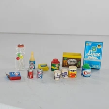 Vintage Dollhouse Miniatures Groceries Luvs Diapers Crisco Scott Tissue