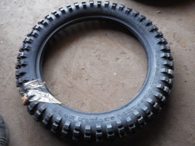 NOS Motorcycle Knobby Rear Tire Pirelli MT07 3.50 18 Campeonato Espanol Sevilla