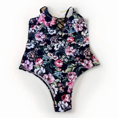 Dilinte Womens Swimsuit, Front Lining, Built in Bra, Size XL, Multi Color, NWT