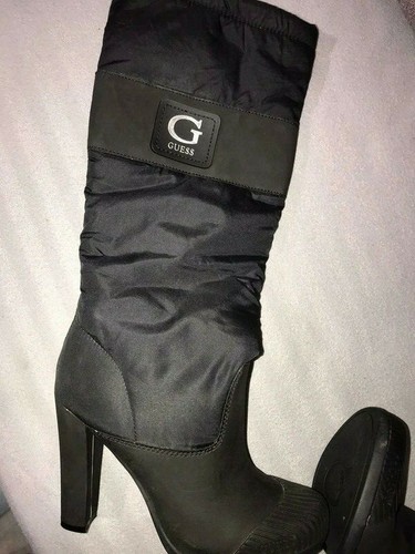 Magnificent Boot GUESS Black Women Size 35 Occasion Mise 2 Times Very Good Mint - Imagen 4 de 5