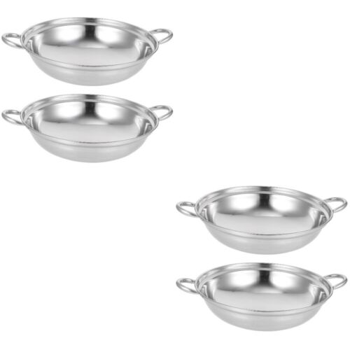 4 pièces casserole en acier inoxydable individuelle ustensiles de cuisine en acier inoxydable - Photo 1/12