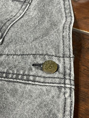 Guess Overalls Boys Small Faded Black Georges Marciano Vintage Jeans Made In USA - Picture 5 of 13