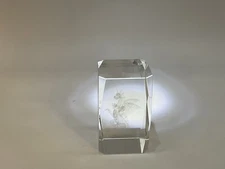 Chinese Zodiac Glass dragon Paperweight 4.5 Inches Tall