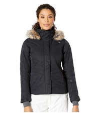 Obermeyer Women’s Size 10 Tuscany Ii Black Hooded Winter Coat Zp-9709