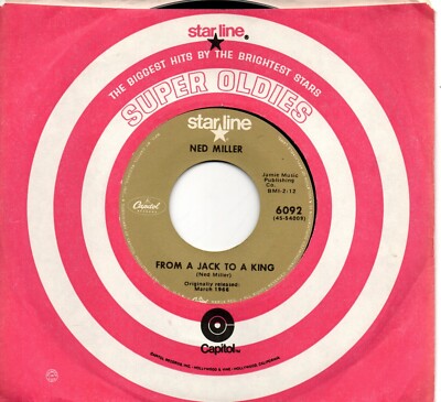Ned Miller:From a Jack to a king/Do what you do, do well:US Capitol :Re-issue