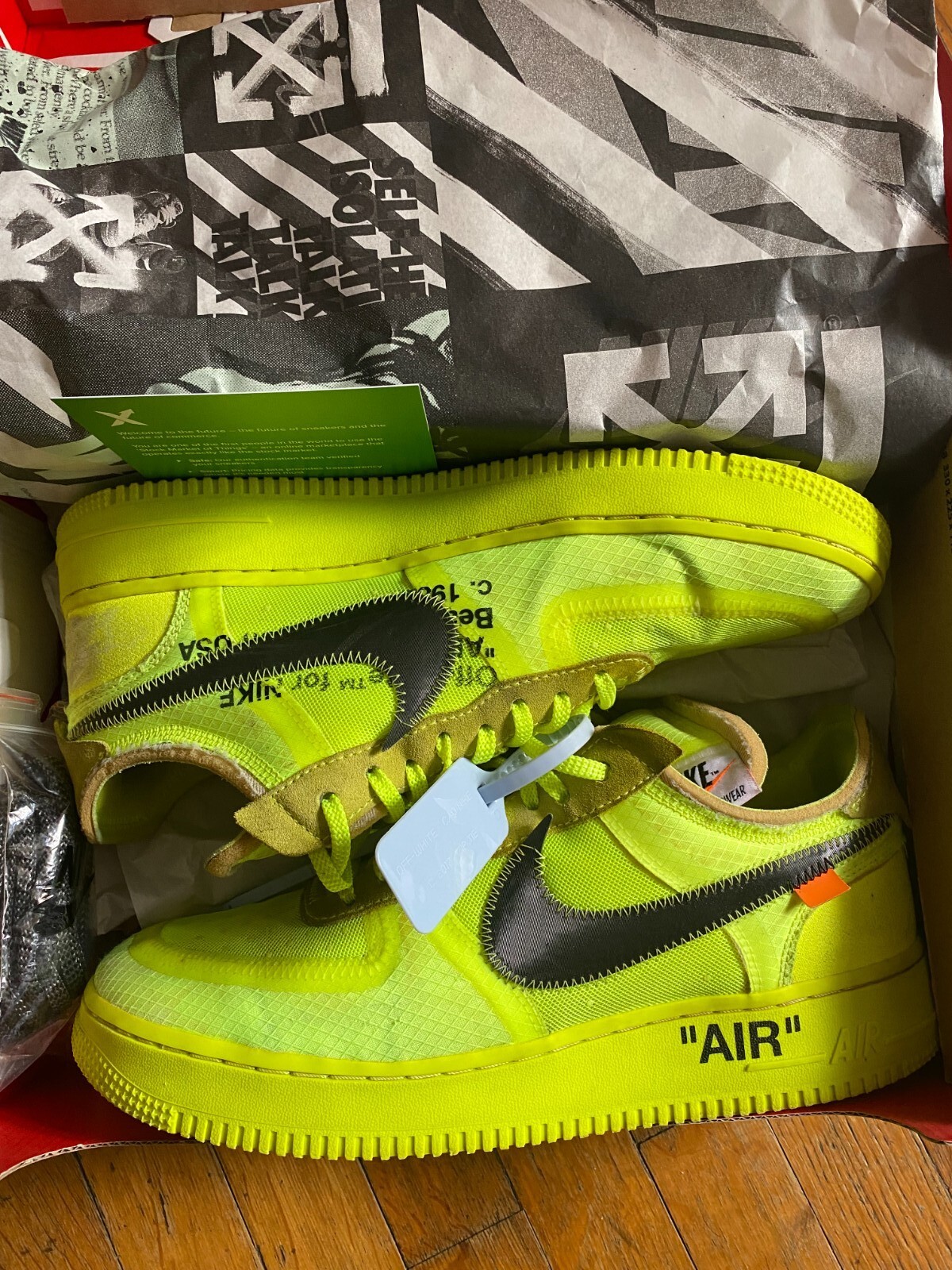 OFF WHITE X NIKE nike air force 1 x off white volt