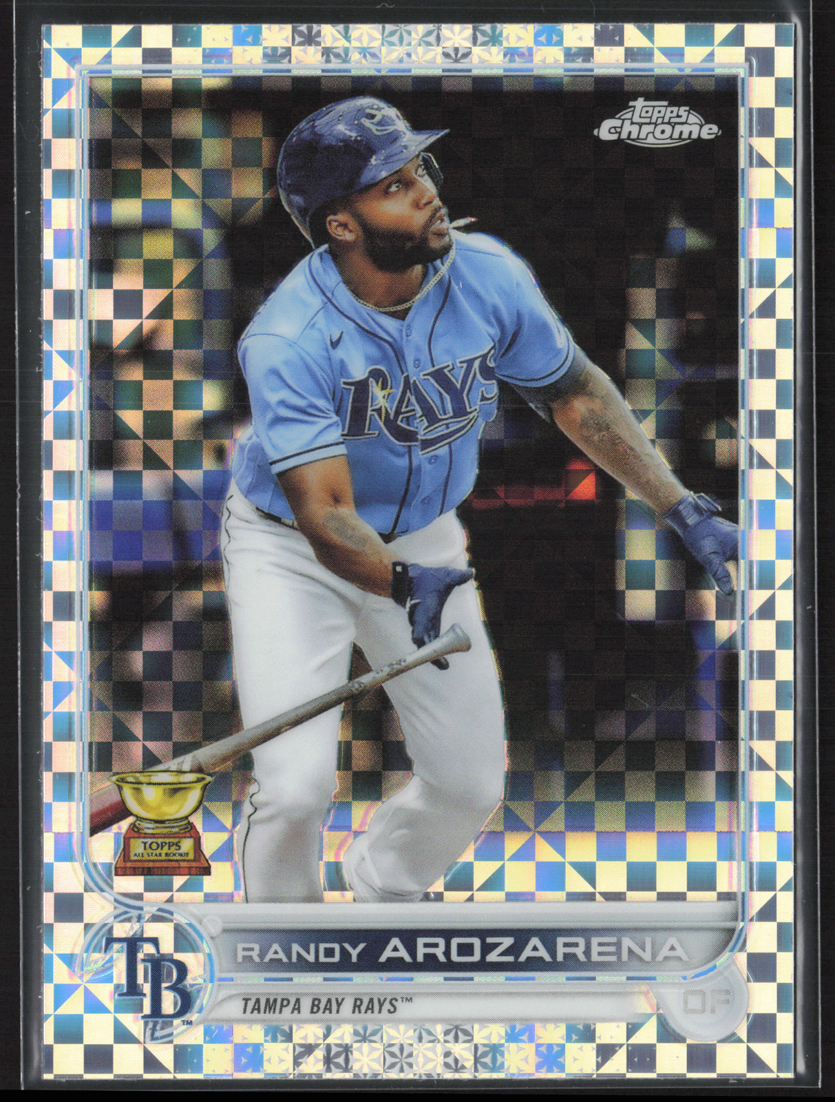 2022 Topps Chrome Randy Arozarena  161 Gold Cup Xfractor | Tampa Bay Rays