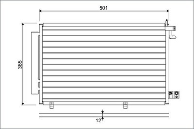 VALEO AC Condenser For FORD Fiesta VI 1513108