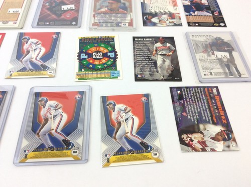 Mixed Lot Manny Ramirez Baseball Cards Topps Pacific Indians Rookie - Picture 10 of 10