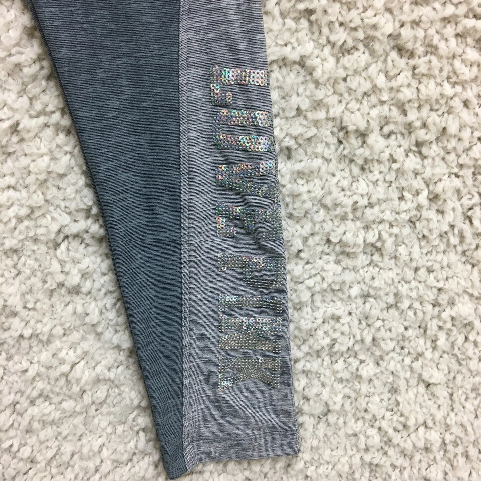 PINK Victoria Secret Pants Extra Small Adult Gray Yoga Stretch Leggings Women XS - Image 4 of 4