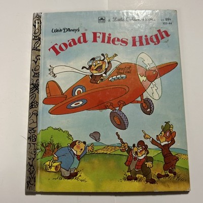 Toad Flies High, Vintage Little Golden Book - 1982 - HB, Walt Disney 