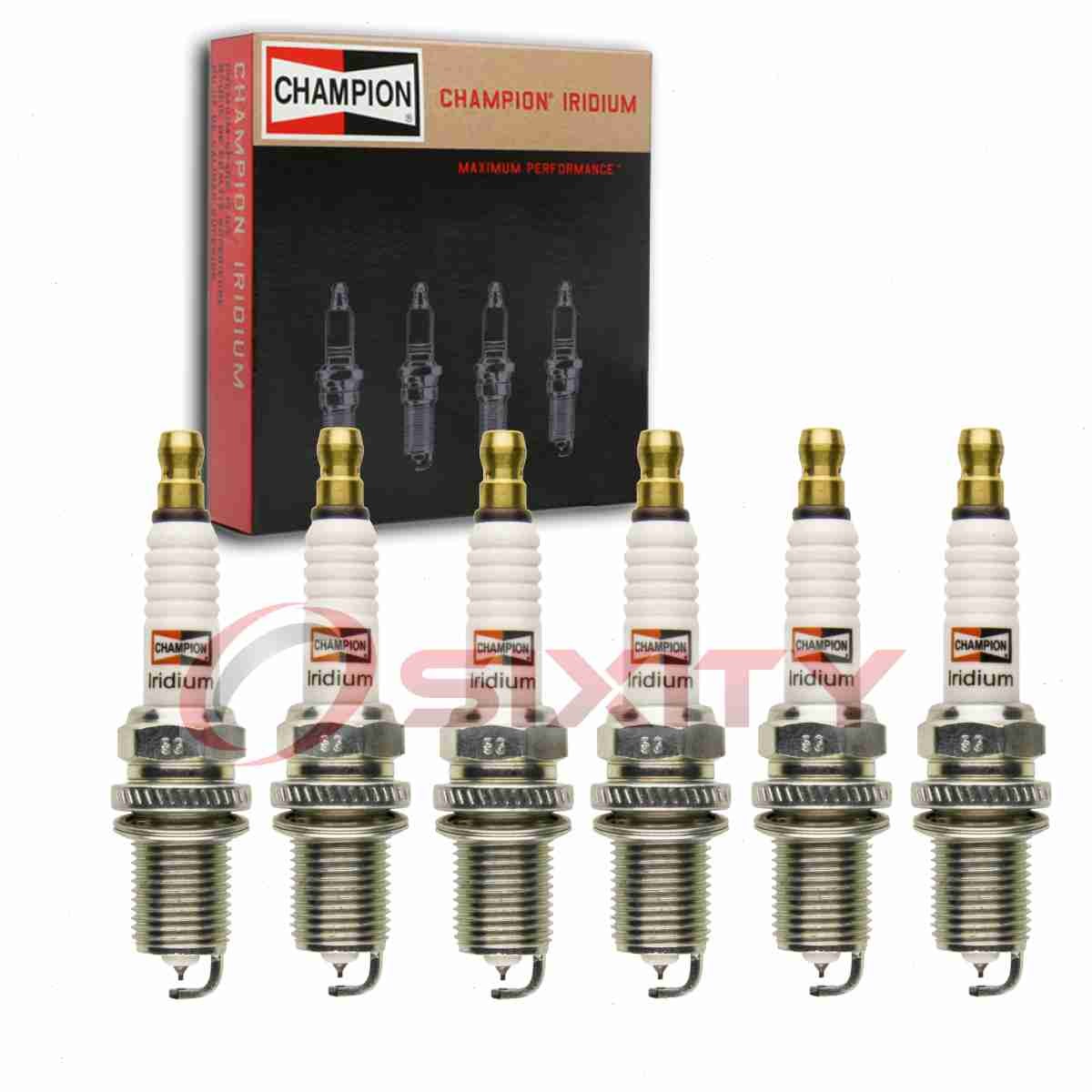 6 pc Champion Iridium Spark Plugs for 1996-2001 Infiniti I30 3.0L V6 xa